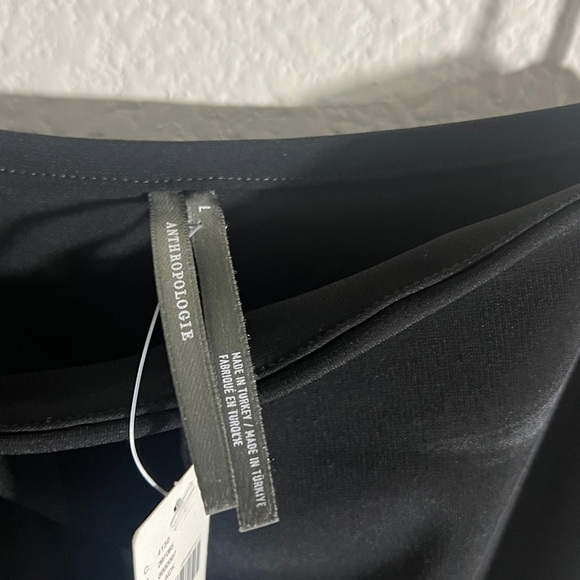 BY ANTHROPOLOGIE SQUARE-NECK TWOFER MIDI DRESS size L - Picture 10 of 13